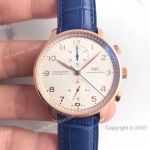 Swiss Copy IWC Portuguese A79350 Rose Gold White Dial Watch IWC V2 1-1 Best Edition